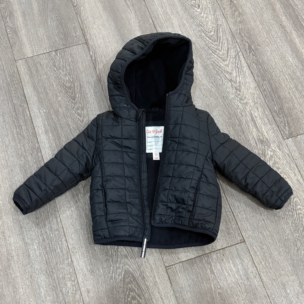 Cat & Jack Charcoal Puffer Jacket for Kids